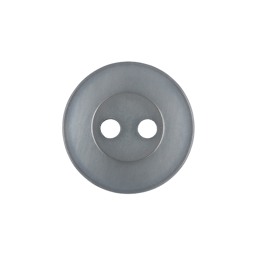 22401 Sullivans 14mm Round Plastic Button 2 Hole - Grey - Bag Of 100