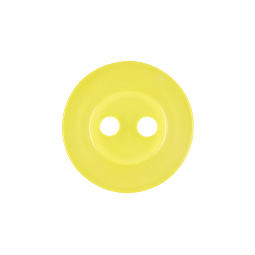 22403 Sullivans 14mm Round Plastic Button 2 Hole - Lemon - Bag Of 100