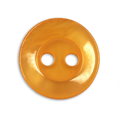 22404 Sullivans 14mm Round Plastic Button 2 Hole -gold - 189 In A Tube