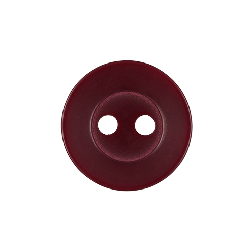 22413 Sullivans 14mm Round Plastic Button 2 Hole - Burgundy - Bag Of 100