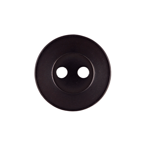 22419 Sullivans 14mm Round Plastic Button 2 Hole - Brown - Bag Of 100