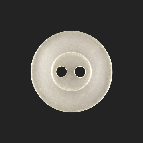 22424 Sullivans 17mm Round Plastic Button 2 Hole - Cream - 151 In A Tube
