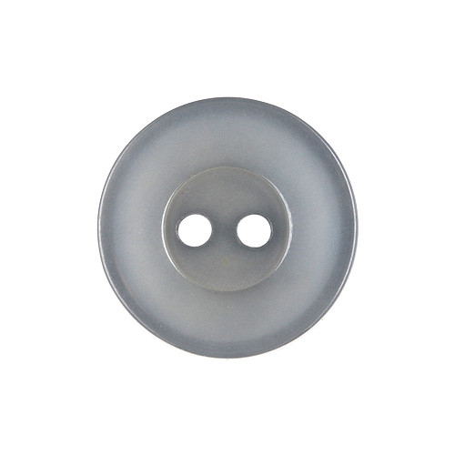 22427 Sullivans 17mm Round Plastic Button 2 Hole - Grey - Bag Of 100