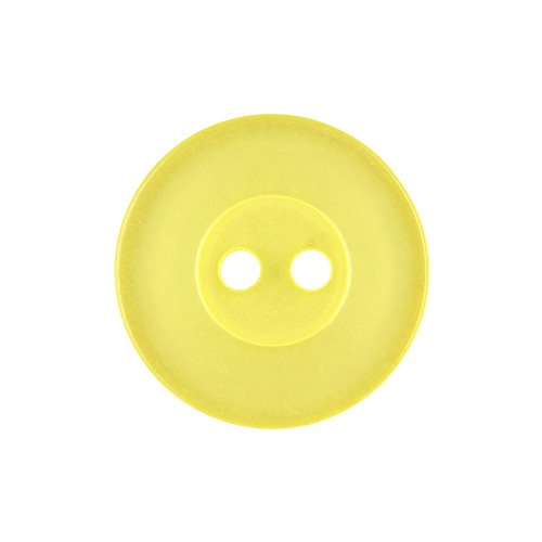 22429 Sullivans 17mm Round Plastic Button 2 Hole - Lemon - Bag Of 100