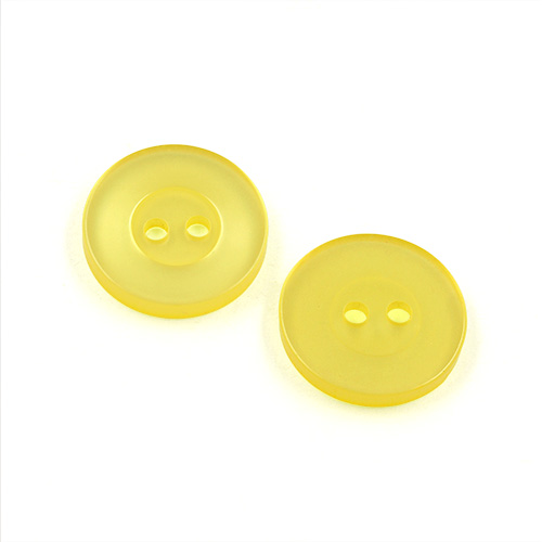 22429 Sullivans 17mm Round Plastic Button 2 Hole - Lemon - Bag Of 100