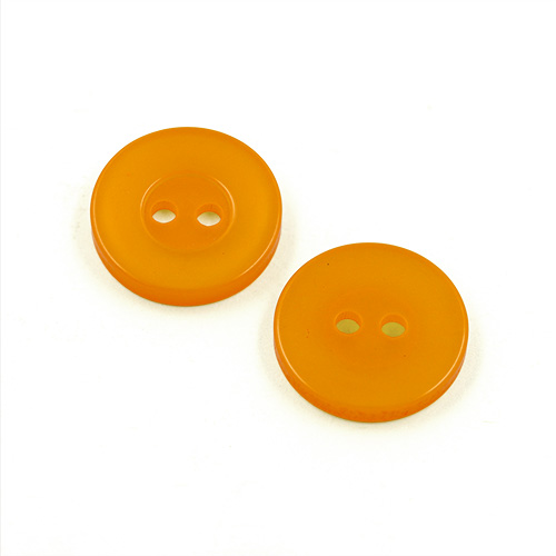 22431 Sullivans 17mm Round Plastic Button 2 Hole - Gold - Bag Of 100