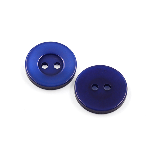 22435 Sullivans 17mm Round Plastic Button 2 Hole - Royal - Bag Of 100