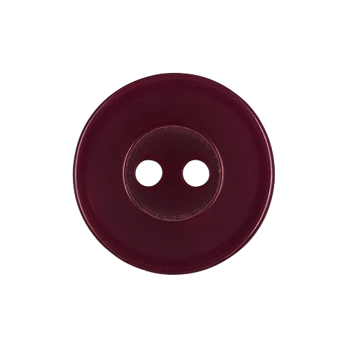 22438 Sullivans 17mm Round Plastic Button 2 Hole - Burgundy - 151 In A Tube