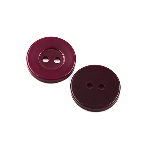 22439 Sullivans 17mm Round Plastic Button 2 Hole - Burgundy - Bag Of 100
