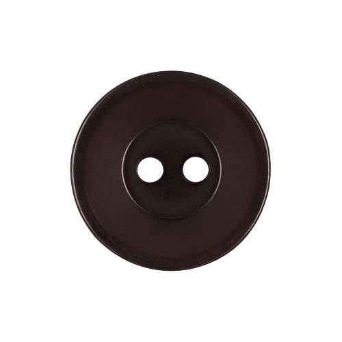 22444 Sullivans 17mm Round Plastic Button 2 Hole - Brown - 151 In A Tube