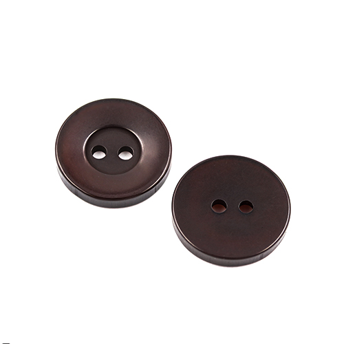 22445 Sullivans 17mm Round Plastic Button 2 Hole - Brown - Bag Of 100