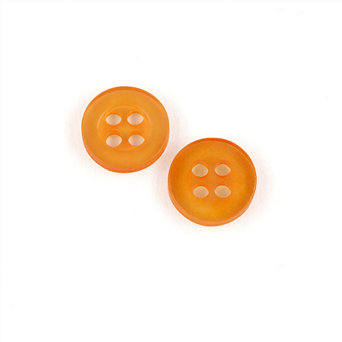 22457 Sullivans 9mm Round Plastic Button 4 Hole - Gold - Bag Of 100