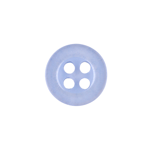 22459 Sullivans 9mm Round Plastic Button 4 Hole - Sky - Bag Of 100