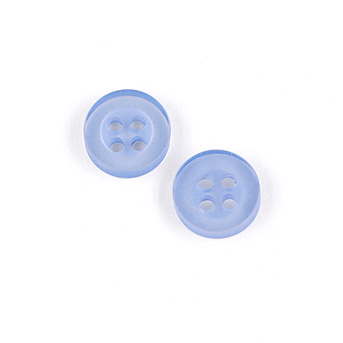 22459 Sullivans 9mm Round Plastic Button 4 Hole - Sky - Bag Of 100