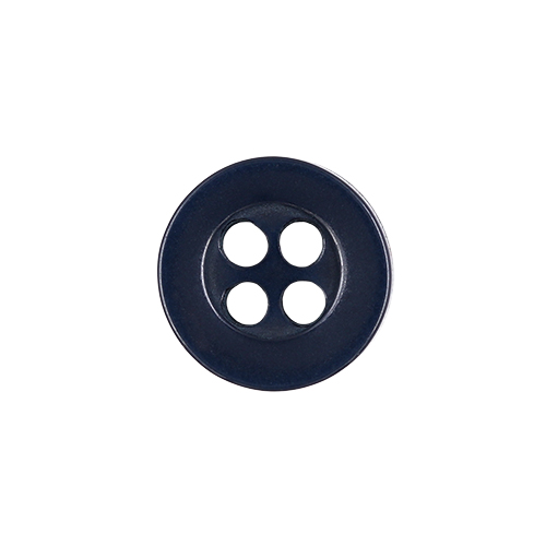 22462 Sullivans 9mm Round Plastic Button 4 Hole - Navy - 252 In A Tube