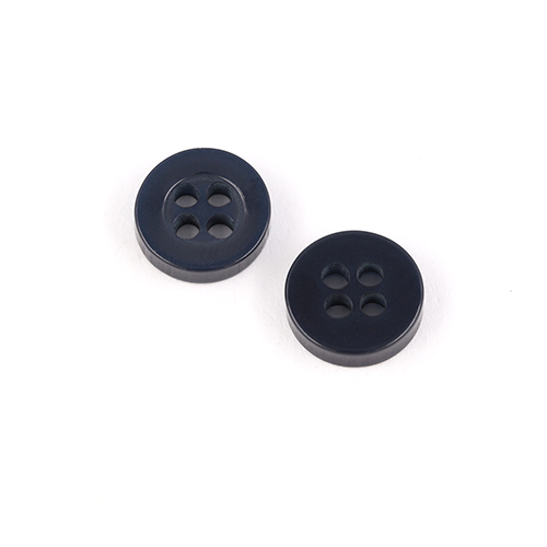 22463 Sullivans 9mm Round Plastic Button 4 Hole - Navy - Bag Of 100