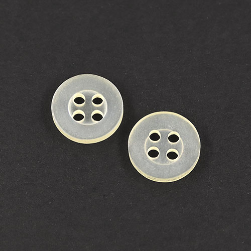 22477 Sullivans 12mm Round Plastic Button 4 Hole - Cream - Bag Of 100