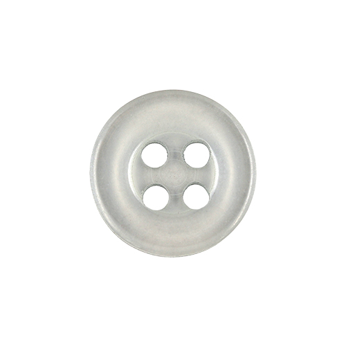 22479 Sullivans 12mm Round Plastic Button 4 Hole - Grey - Bag Of 100