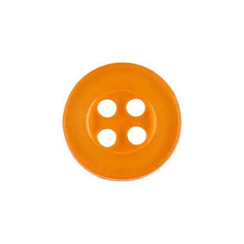 22483 Sullivans 12mm Round Plastic Button 4 Hole - Gold - Bag Of 100