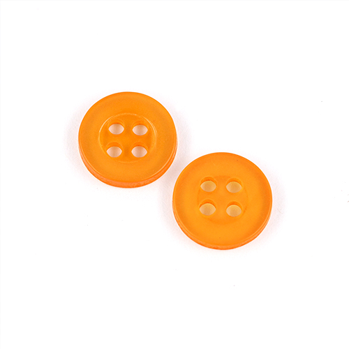 22483 Sullivans 12mm Round Plastic Button 4 Hole - Gold - Bag Of 100