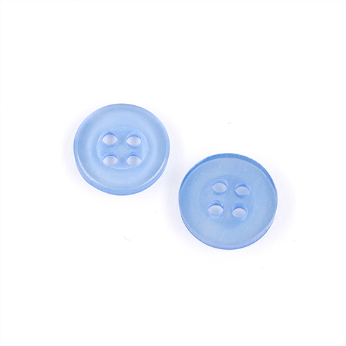 22485 Sullivans 12mm Round Plastic Button 4 Hole - Sky - Bag Of 100