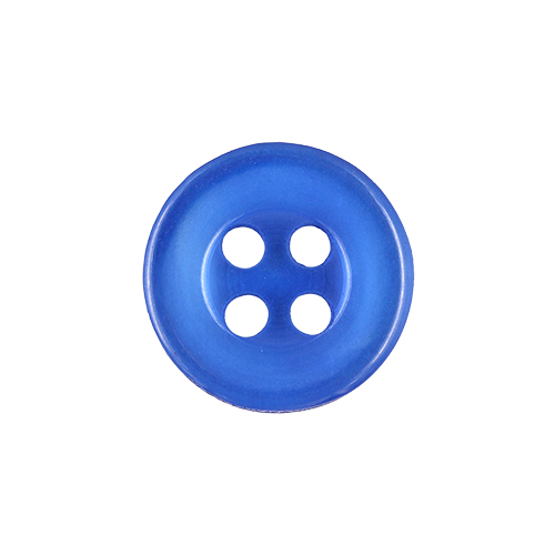 22487 Sullivans 12mm Round Plastic Button 4 Hole - Royal - Bag Of 100