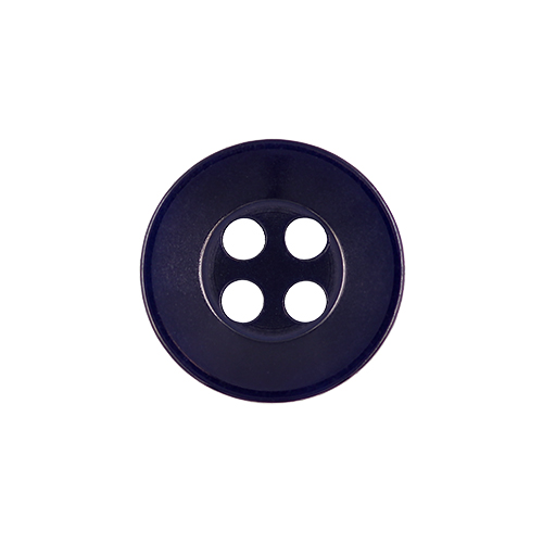 22488 Sullivans 12mm Round Plastic Button 4 Hole - Navy - 216 In A Tube