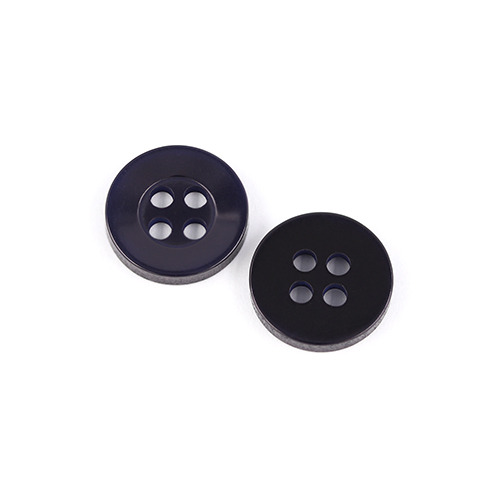 22489 Sullivans 12mm Round Plastic Button 4 Hole - Navy - Bag Of 100
