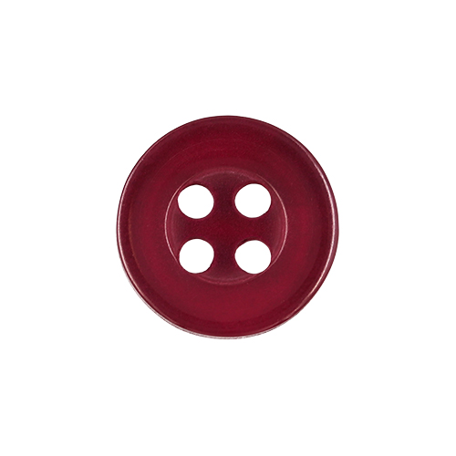 22491 Sullivans 12mm Round Plastic Button 4 Hole - Burgundy - Bag Of 100
