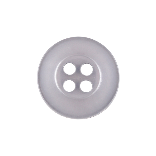 22505 Sullivans 14mm Round Plastic Button 4 Hole - Grey - Bag Of 100