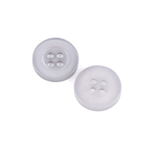 22505 Sullivans 14mm Round Plastic Button 4 Hole - Grey - Bag Of 100