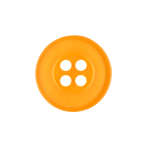 22509 Sullivans 14mm Round Plastic Button 4 Hole - Gold - Bag Of 100