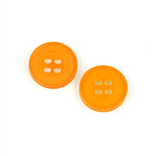 22509 Sullivans 14mm Round Plastic Button 4 Hole - Gold - Bag Of 100