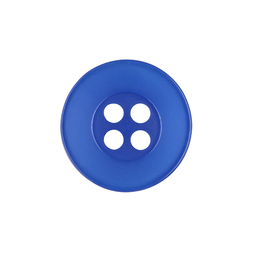 22513 Sullivans 14mm Round Plastic Button 4 Hole - Royal - Bag Of 100