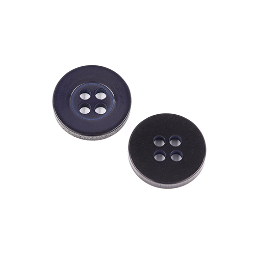 22515 Sullivans 14mm Round Plastic Button 4 Hole - Navy - Bag Of 100