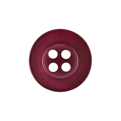 22517 Sullivans 14mm Round Plastic Button 4 Hole - Burgundy - Bag Of 100