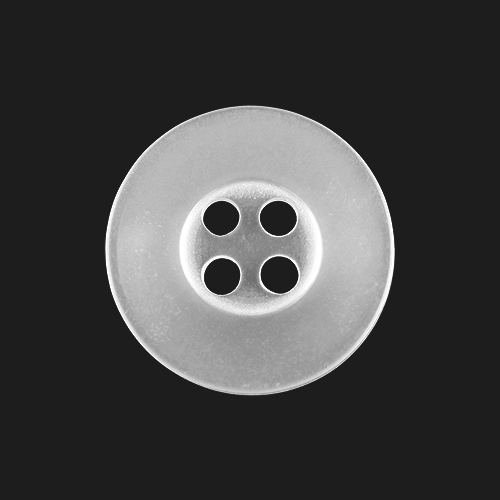 22526 Sullivans 17mm Round Plastic Button 4 Hole - White - 151 In A Tube