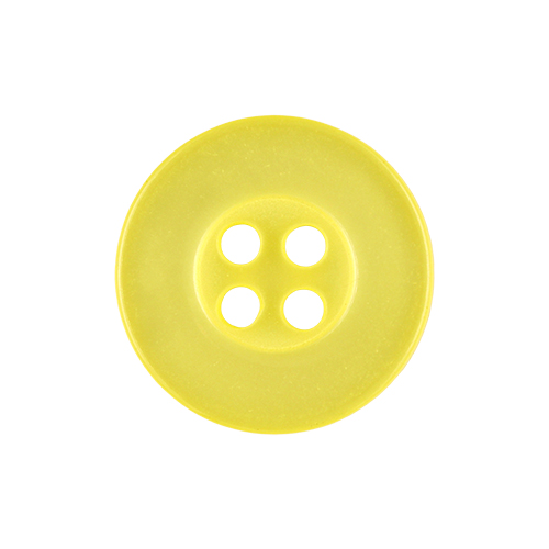 22533 Sullivans 17mm Round Plastic Button 4 Hole - Lemon - Bag Of 100