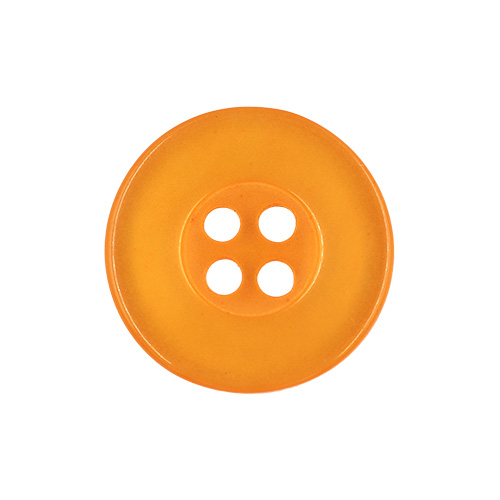 22535 Sullivans 17mm Round Plastic Button 4 Hole - Gold - Bag Of 100