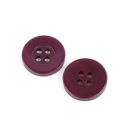 22542 Sullivans 17mm Round Plastic Button 4 Hole - Burgundy - 151 In A Tube