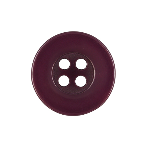 22543 Sullivans 17mm Round Plastic Button 4 Hole - Burgundy - Bag Of 100