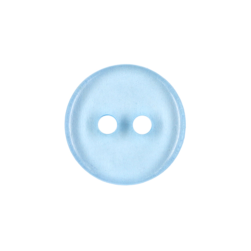 22556 Sullivans 12mm Round Clear Plastic Button 2 Hole - Sky - 218 In A Tube