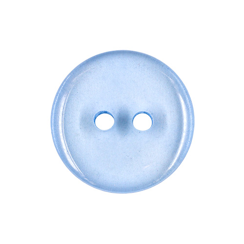 22588 Sullivans 18mm Round Clear Plastic Button 2 Hole - Sky - 93 In A Tube