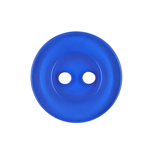 22622 Sullivans 18mm Round Clear Plastic Button 2 Hole - Royal - 142 In A Tube