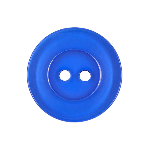 22636 Sullivans 20mm Round Clear Plastic Button 2 Hole - Royal - 110 In A Tube