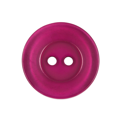 22639 Sullivans 20mm Round Clear Plastic Button 2 Hole - Grape - Bag Of 100