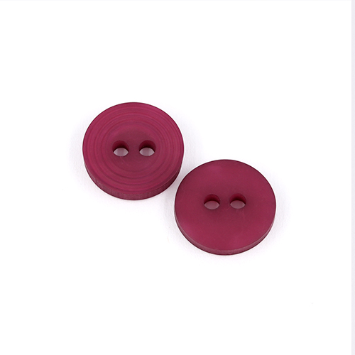 22653 Sullivans 12mm Round Plastic Button 2 Hole - With  Ridges - Grape - Bag Of 100