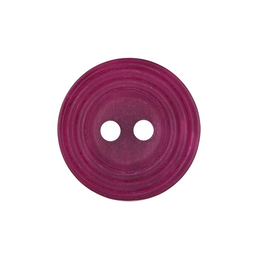 22666 Sullivans 16mm Round Plastic Button 2 Hole - With  Ridges - Grape - 150 In A Tube