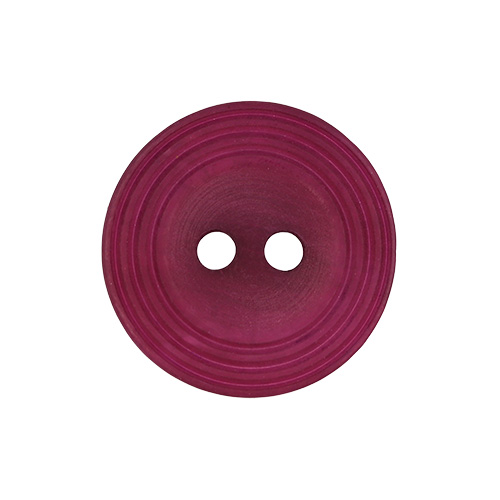 22680 Sullivans 18mm Round Plastic Button 2 Hole - With  Ridges - Grape - 108 In A Tube