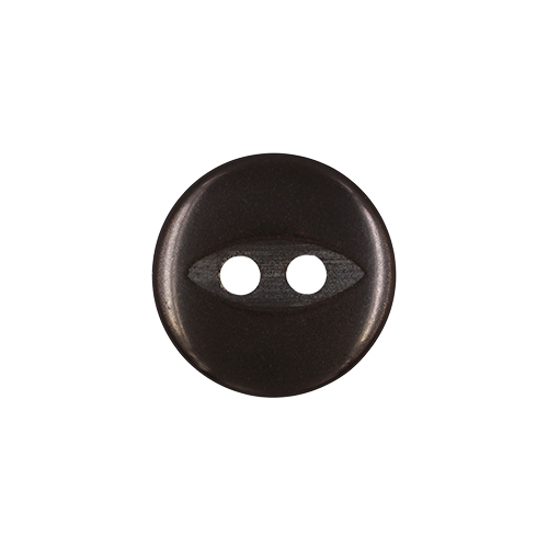 22798 Sullivans Crafty Saver 12mm Round Plastic Fisheye Button 2 Hole- Brown - 30 Buttons Per Pack